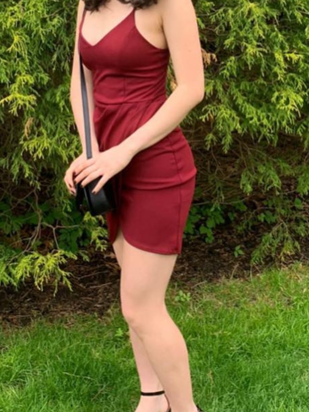 Lulu's Wine Red Mini Dress